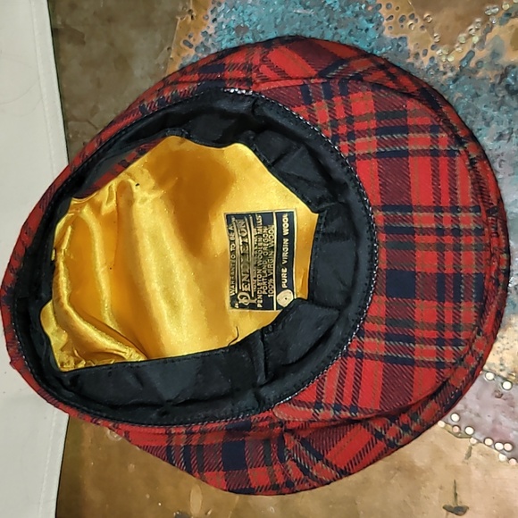 Pendleton. Made in USA. Vintage. Wool Newsboy Driving Cap. Tartan. Size M - Picture 10 of 10